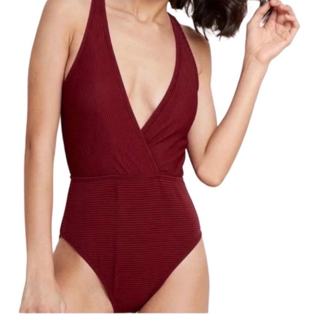 La Blanca Burgundy One Piece Swimsuit
